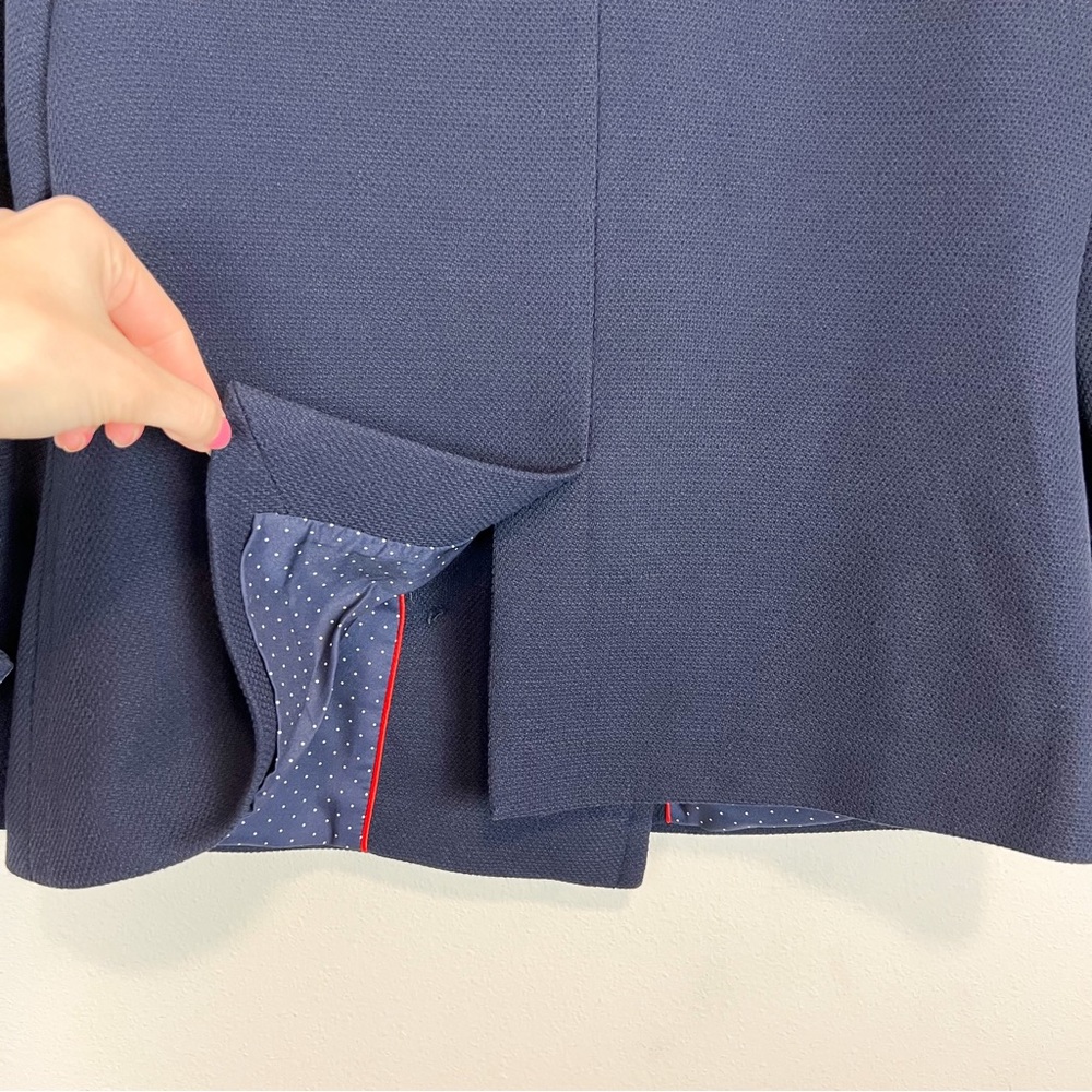 1901 Nordstrom Navy Blue Double Breasted Peacoat Size XS Petite - Picture 7 of 8